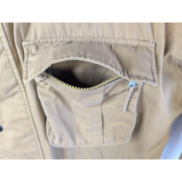 Roundtree & Yorke Outdoors Men's Beige Safari Coat Button Zip Jacket X-Large - Picture 7 of 15